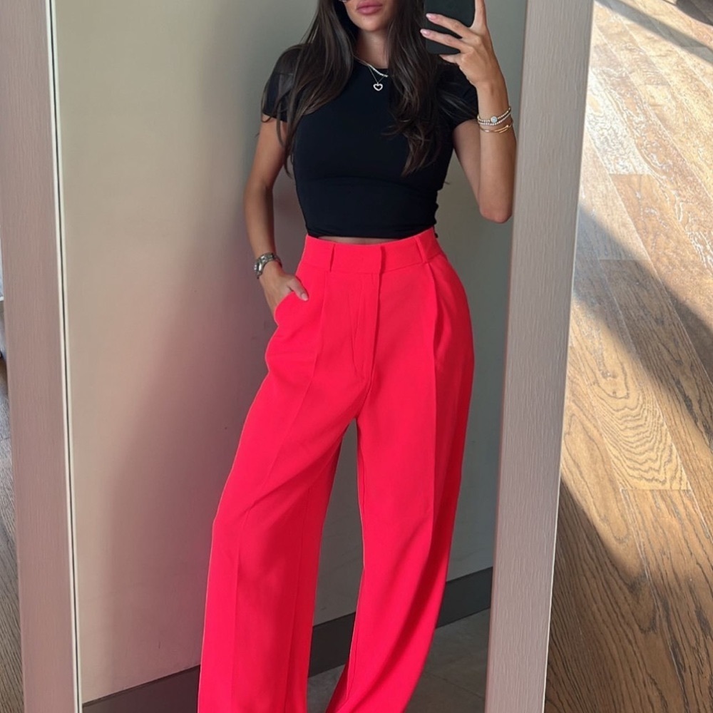 Zara full length pants bloggers fav
